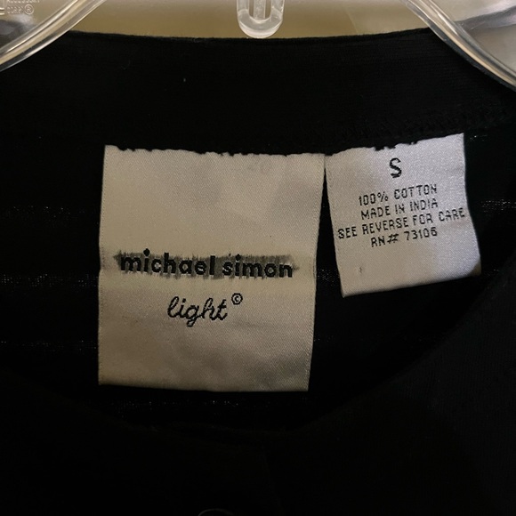 Michael Simon Black Cardigan with Giraffe Design - Picture 2 of 3